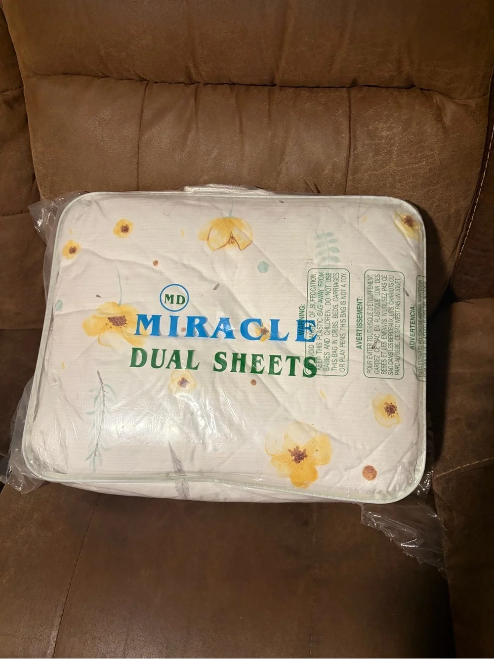 Miracle Dual Waterproof Incontinence Sheets 5 Pcs Twin Size Bedding🛏️Set